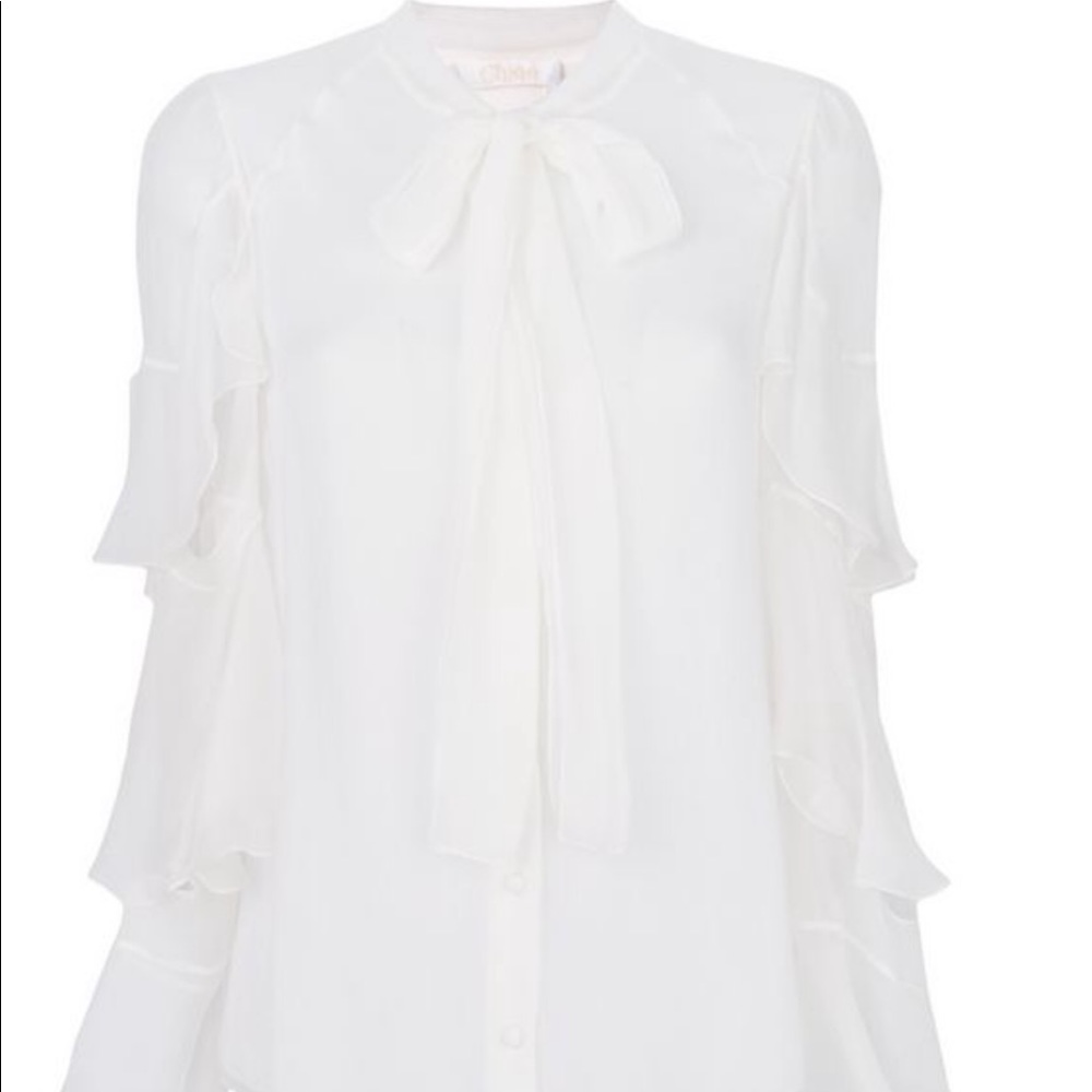 Chloe Frill sleeves blouse - Picture 7 of 10